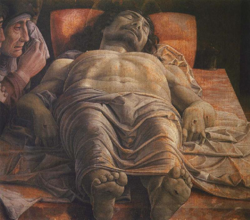 Andrea Mantegna klagan over den dode kristus oil painting picture